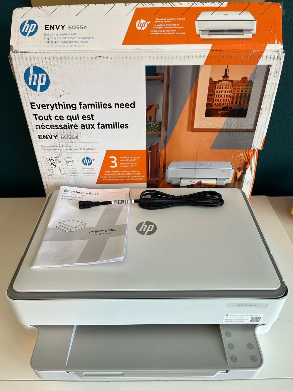 HP Envy All-in-One Printer - White/Silver